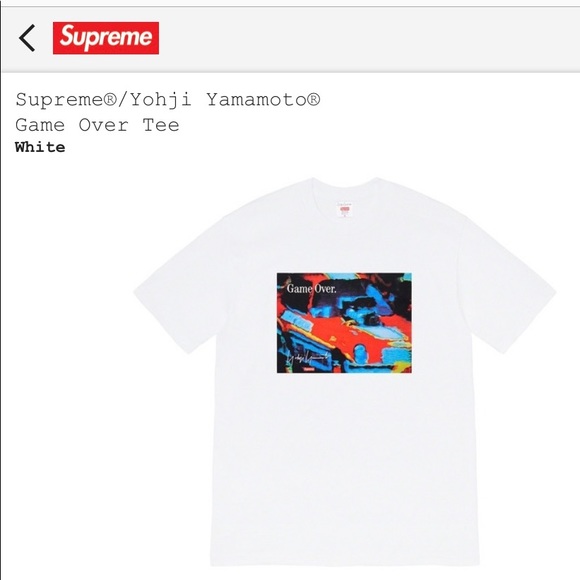 Supreme Other - Supreme®/Yohji Yamamoto® Game Over Shirt Size M